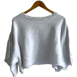 Marlboro Vintage Cropped Sweatshirt Size Large Gray